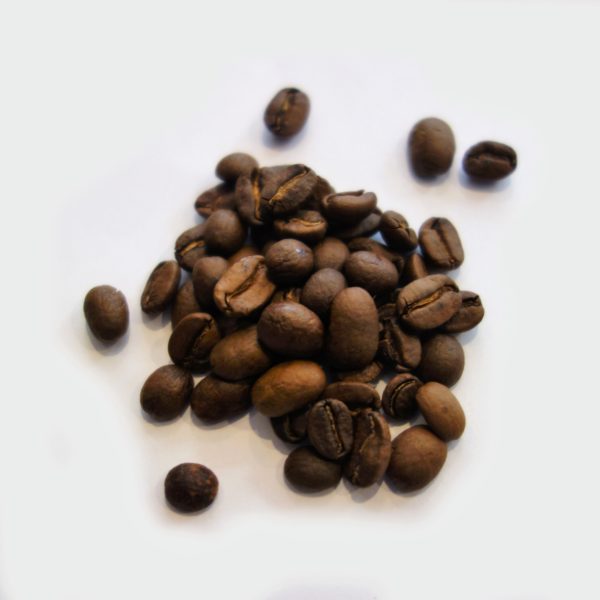 Grains de café du Timor oriental fraîchement torréfiés